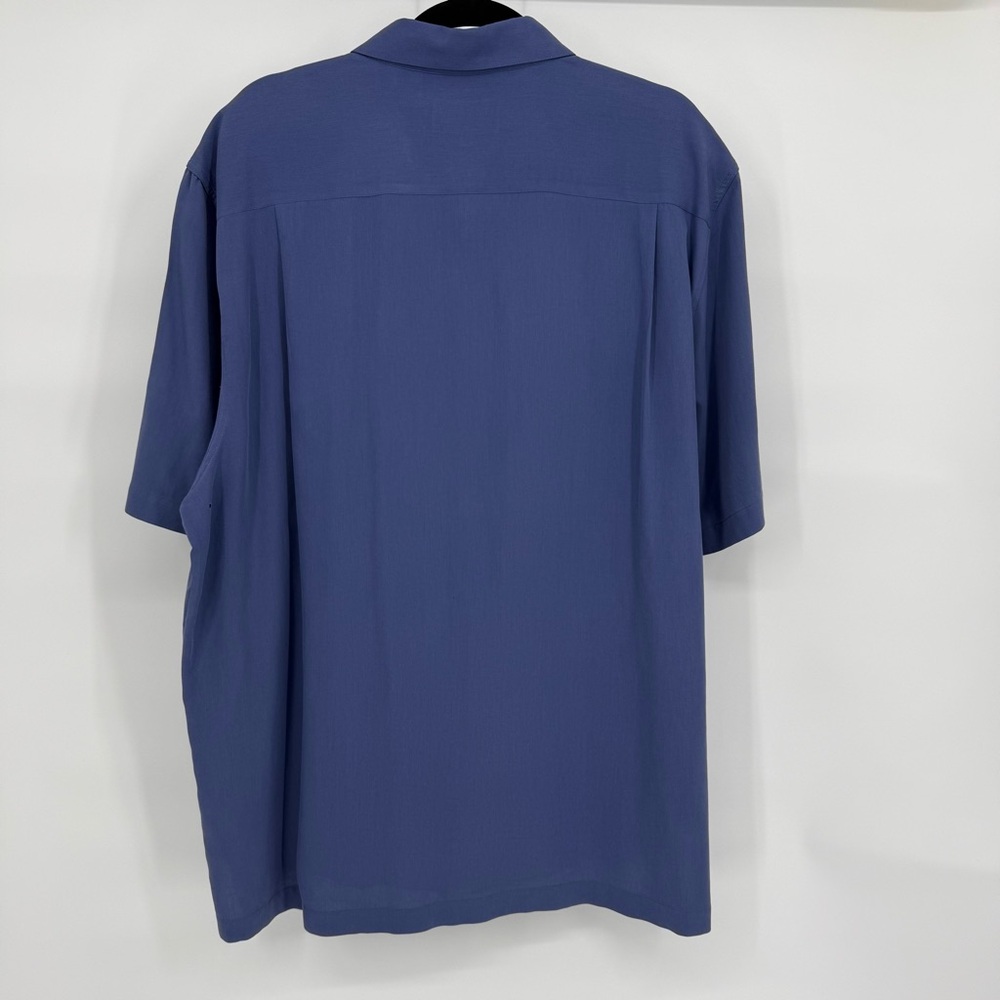 Nat Nast Luxury Originals Silk Blend Camp Shirt Retro Vertical Stripe Lounge XL - Picture 5 of 11
